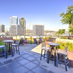 Roof Top  Large rooftop deck with seating