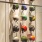 bike helmets hang on accent wall