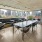 dining area in skylounge surrounded by large windows